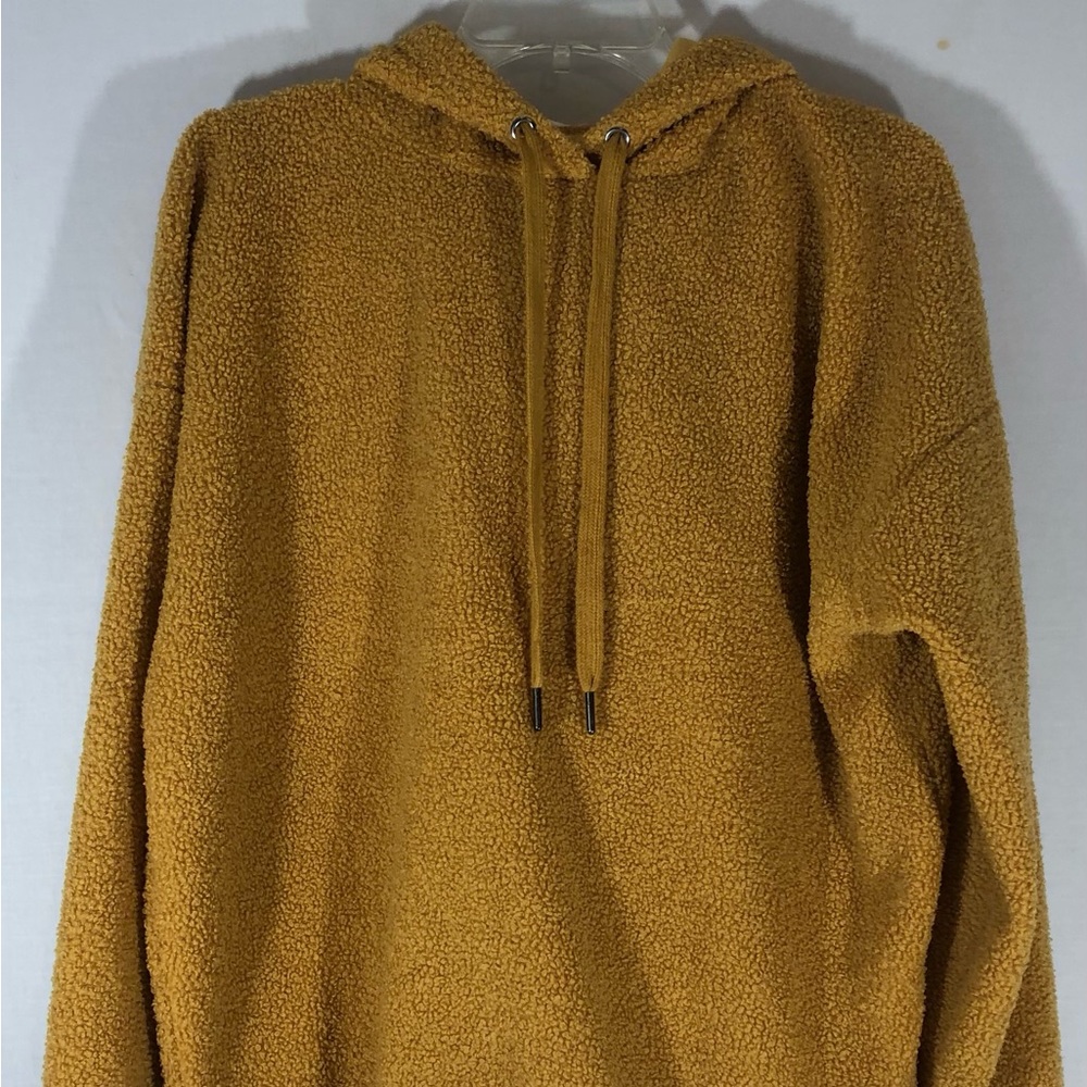 Weekend Edition Sweater Hoodie Pullover Unisex Drawstrings Size S Yellow = T